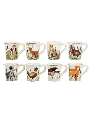 Wildlife 8-Piece Assorted Mug Set