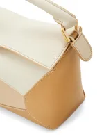 Small Puzzle Edge Leather Bag