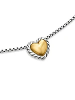 Cable Collectibles Cable Cookie Classic Heart Necklace With 18K Yellow Gold