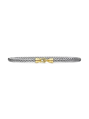 Buckle Classic Cable Bracelet in Sterling Silver
