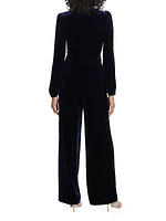 Camille Bows Velvet Jumpsuit