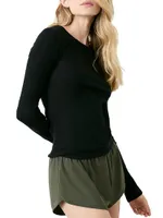 Rivington Rib-Knit Blouse