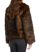 Faux Fur Bomber Jacket