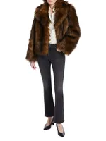 Faux Fur Bomber Jacket