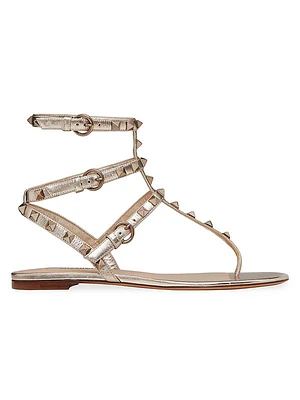 Rockstud Metallic Flat Flip-flop Sandal