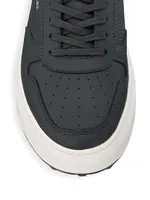 Hoxton 2.0 Croc-Embossed Leather Sneakers