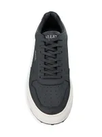 Hoxton 2.0 Croc-Embossed Leather Sneakers