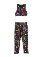 Little Girl's Candy Spill Sports Bra