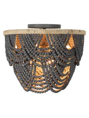Lorelei Wood Bead Ceiling Lamp