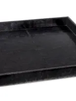 Derby Square Leather Tray