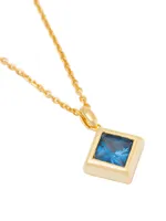 Via Savona 18K Gold-Plated Cubic Zirconia 37 Pendant Necklace