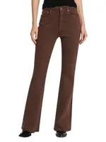 Crosby High-Rise Flare Twill Pants