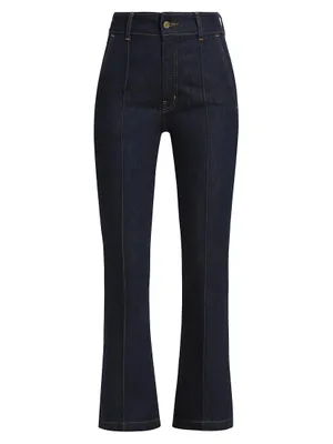 Delilah Tailored Cropped Flared Jeans