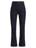 Delilah Tailored Cropped Flared Jeans