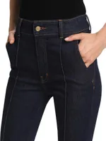 Delilah Tailored Cropped Flared Jeans