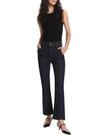 Delilah Tailored Cropped Flared Jeans