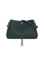 Darren Medium Studded Leather Shoulder Bag