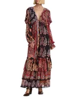 Sweet Mermaids Paisley Maxi Dress