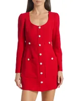 Phillipa Long-Sleeve Minidress