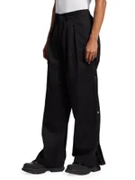 Side Pleat Snap Pants