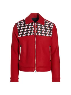 Diamond Embroidered Work Jacket