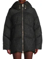 Matilde Tweed Down Puffer Jacket