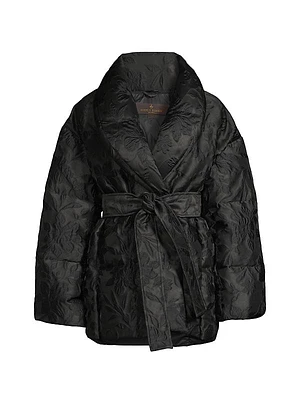 Floral Jacquard Down Jacket