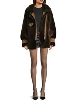 Elizabeth Belted Shearling Jacket