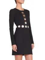 Asher Paillette Sheath Dress