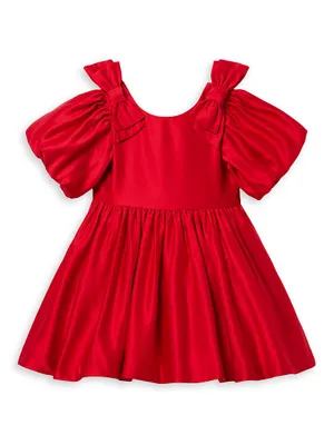 Little Girl's & Satin Holiday Dress