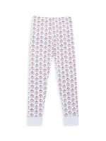 Little Girl's & Cameron Bear Print Pajama Set