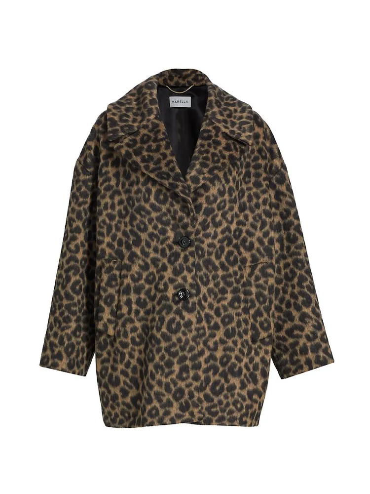 Veranda Leopard Cocoon Coat