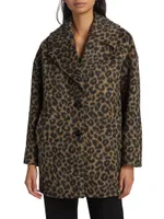 Veranda Leopard Cocoon Coat