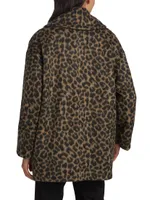 Veranda Leopard Cocoon Coat