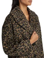Veranda Leopard Cocoon Coat