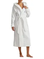 Hooded Cotton Terry Logo Robe