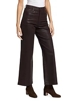 Mischa Wide-Leg Coated Pants