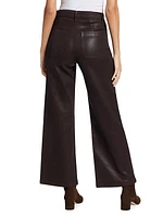 Mischa Wide-Leg Coated Pants