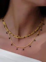 Rain 24K Yellow Gold & 1.25 TCW Black Diamond Bead Necklace