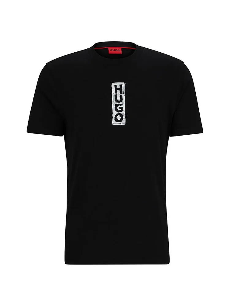 Cotton-Jersey Regular-Fit T-Shirt With Logo Print