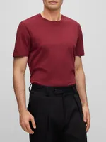 Slim-Fit Short-Sleeved T-Shirt Mercerized Cotton