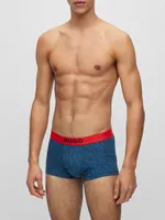 Two-Pack Of Stretch-Cotton Trunks With Logo Waistbands