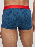 Two-Pack Of Stretch-Cotton Trunks With Logo Waistbands