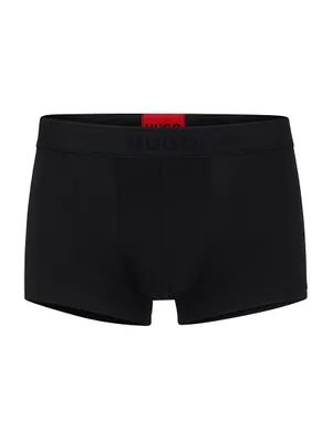 Stretch-Cotton Regular-Rise Trunks With Marker Logo