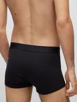 Stretch-Cotton Regular-Rise Trunks With Marker Logo