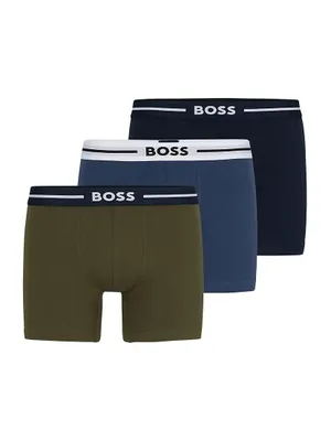 Three-Pack Of Stretch-Cotton Boxer Briefs