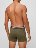 Three-Pack Of Stretch-Cotton Boxer Briefs