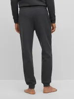 Organic-Cotton-Blend Waffle Tracksuit Bottoms With Logo