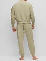 Suede-Look Pajamas Organic Cotton With Embroidered Logos