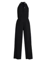 Abby Halter Plunge Jumpsuit